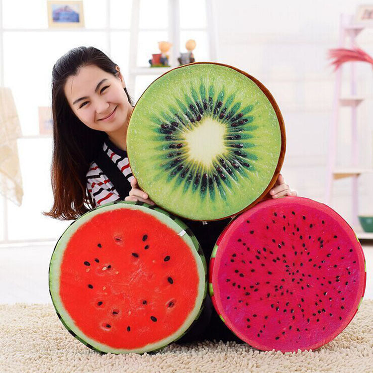 3D Vibrant Fruit Plush Cushions
