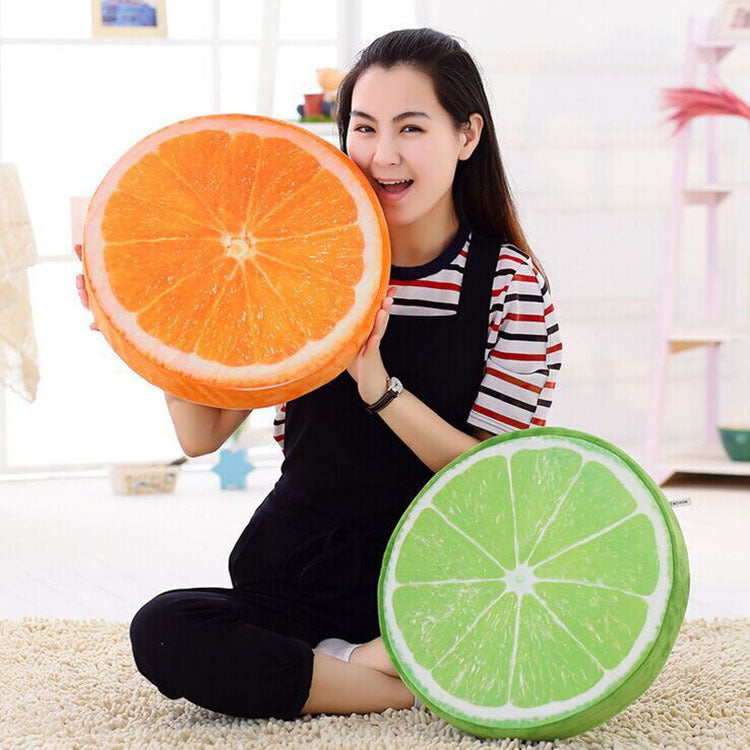 3D Vibrant Fruit Plush Cushions